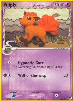 Vulpix (Delta Species) card from EX Dragon Frontiers