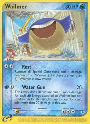 Wailmer card from EX Ruby and Sapphire