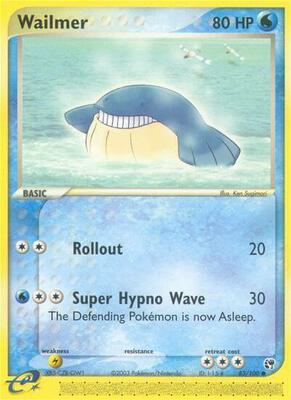 Wailmer card from EX Sandstorm