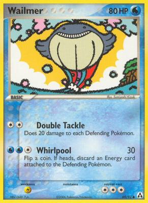 Wailmer card from EX Legend Maker
