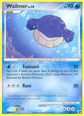 Wailmer card from Great Encounters
