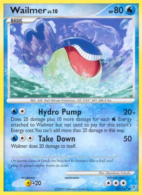Wailmer card from Supreme Victors