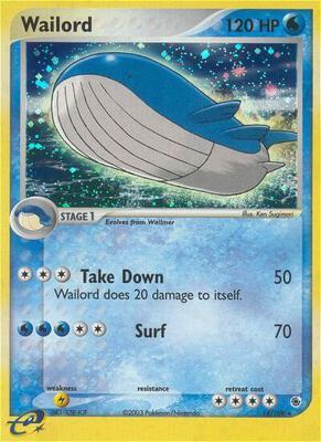 Wailord card from EX Ruby and Sapphire