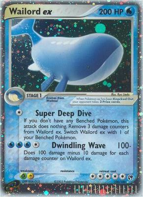 Wailord ex card from EX Sandstorm