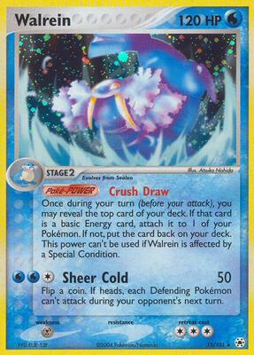 Walrein card from EX Hidden Legends
