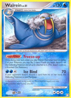 Walrein card from Mysterious Treasures