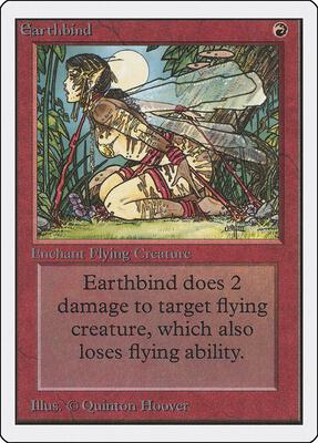 Earthbind card from Unlimited Edition