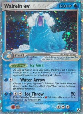 Walrein ex card from EX Legend Maker