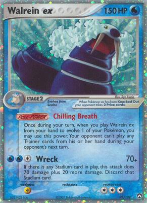 Walrein ex card from EX Power Keepers