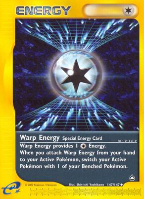 Warp Energy card from Aquapolis