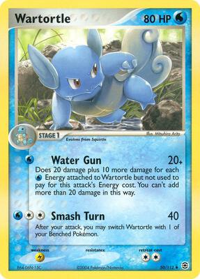 Wartortle card from EX FireRed & LeafGreen