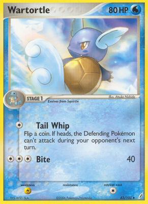 Wartortle - 043/100 card from EX Crystal Guardians