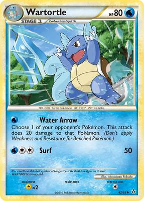 Wartortle card from Unleashed
