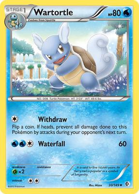 Wartortle card from Boundaries Crossed