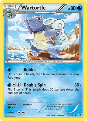 Wartortle card from Plasma Blast