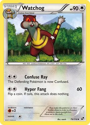Watchog card from Black and White
