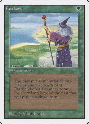 Fastbond card from Unlimited Edition