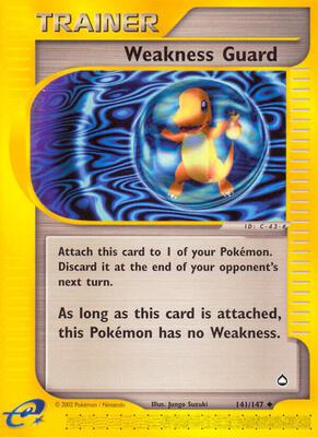 Weakness Guard card from Aquapolis