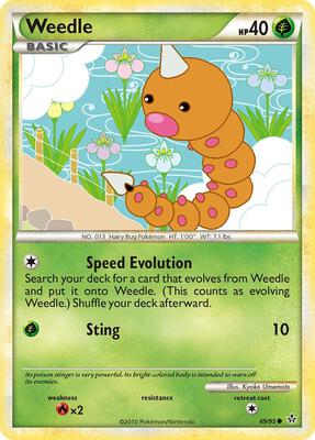 Weedle card from Unleashed