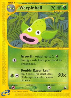Weepinbell card from Aquapolis