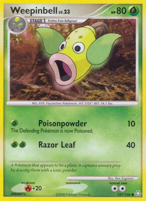 Weepinbell card from Legends Awakened
