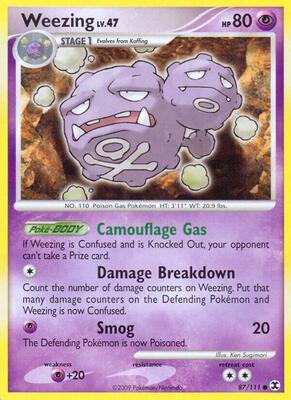 Weezing card from Rising Rivals