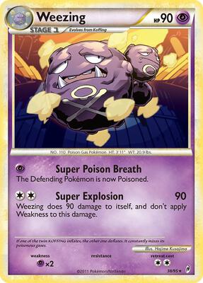 Weezing card from Call of Legends