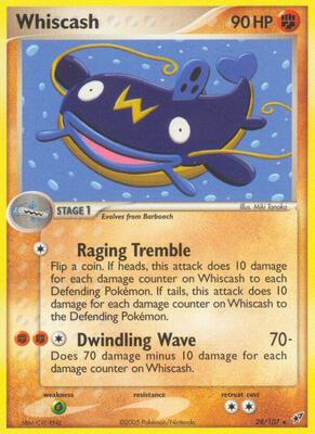 Whiscash card from EX Deoxys