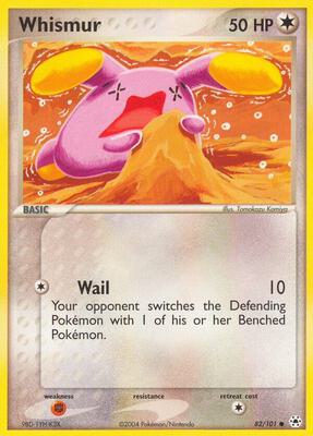 Whismur card from EX Hidden Legends