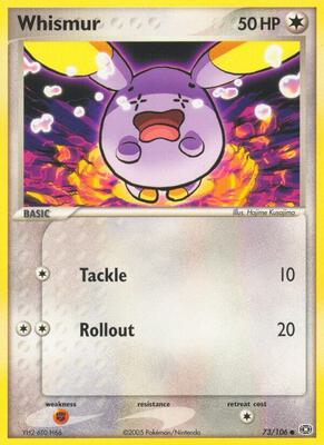 Whismur card from EX Emerald