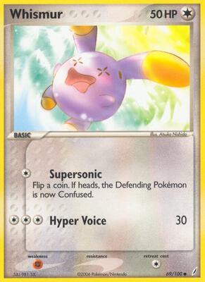 Whismur card from EX Crystal Guardians