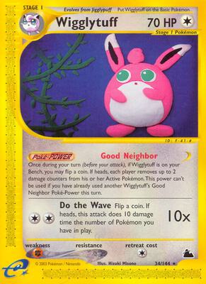 Wigglytuff card from Skyridge
