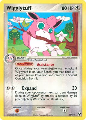 Wigglytuff card from EX FireRed & LeafGreen
