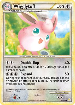 Wigglytuff card from HeartGold SoulSilver