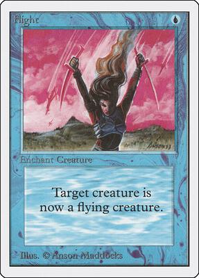 Flight card from Unlimited Edition
