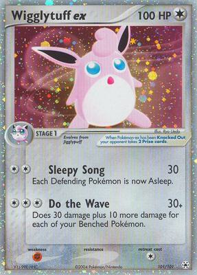 Wigglytuff ex card from EX Hidden Legends