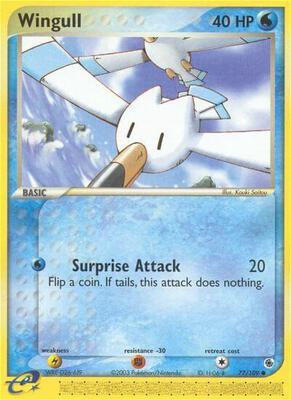 Wingull card from EX Ruby and Sapphire