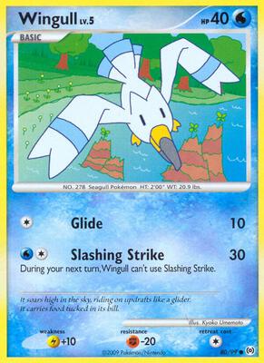 Wingull (80) card from Arceus