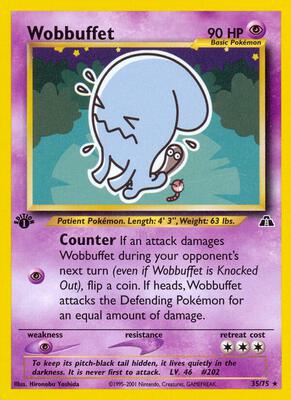 Wobbuffet (35) card from Neo Discovery