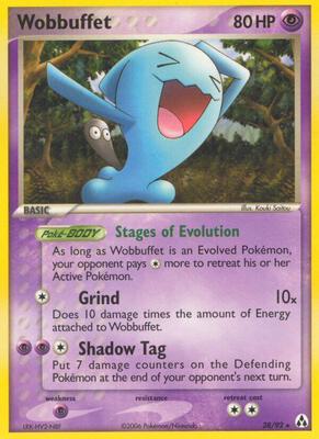 Wobbuffet card from EX Legend Maker
