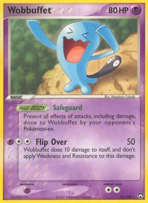 Wobbuffet card from EX Power Keepers
