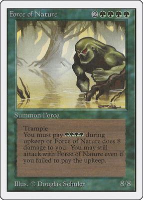 Force of Nature card from Unlimited Edition