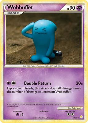 Wobbuffet card from HeartGold SoulSilver