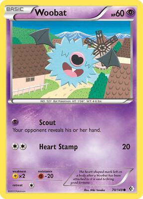 Woobat card from Boundaries Crossed