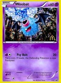 Woobat - 7/12 card from McDonald's Promos 2012