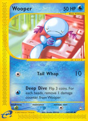Wooper (66) card from Aquapolis