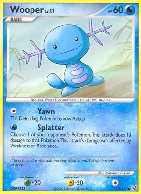 Wooper card from Secret Wonders
