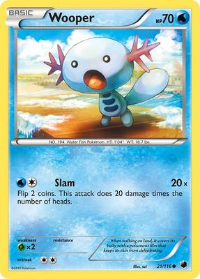Wooper card from Plasma Freeze