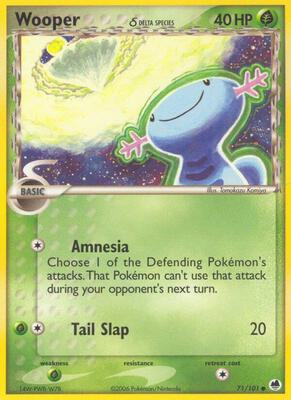Wooper (Delta Species) card from EX Dragon Frontiers