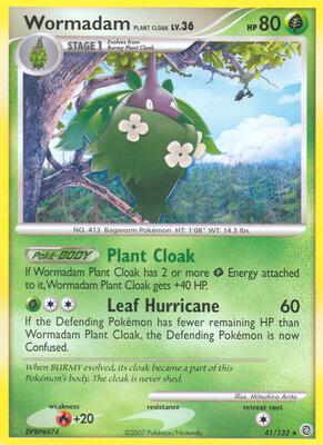 Wormadam Plant Cloak card from Secret Wonders